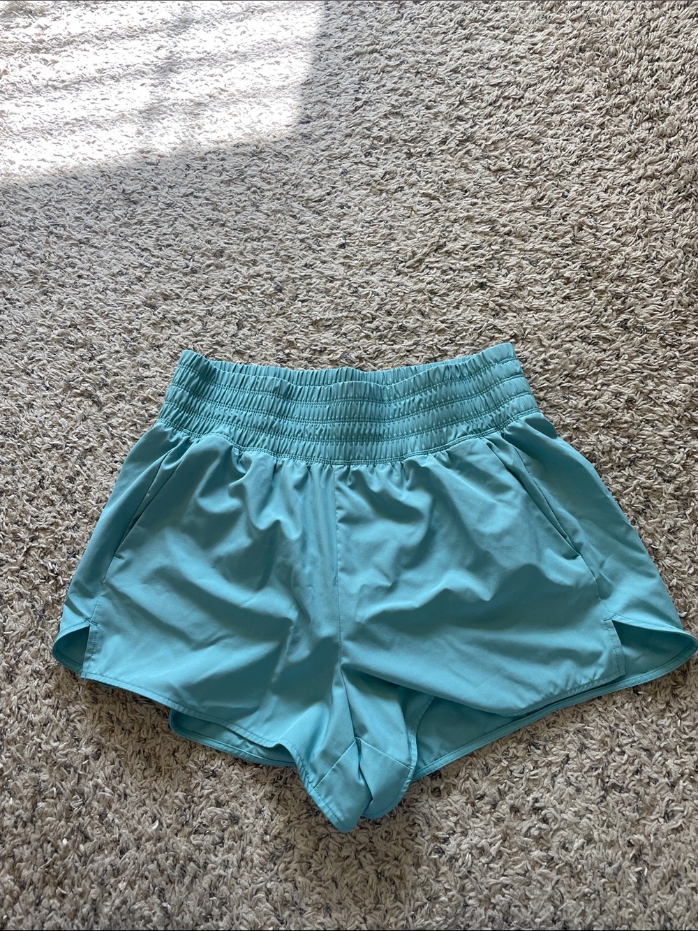 Old Navy Green High-Rise Athletic Shorts